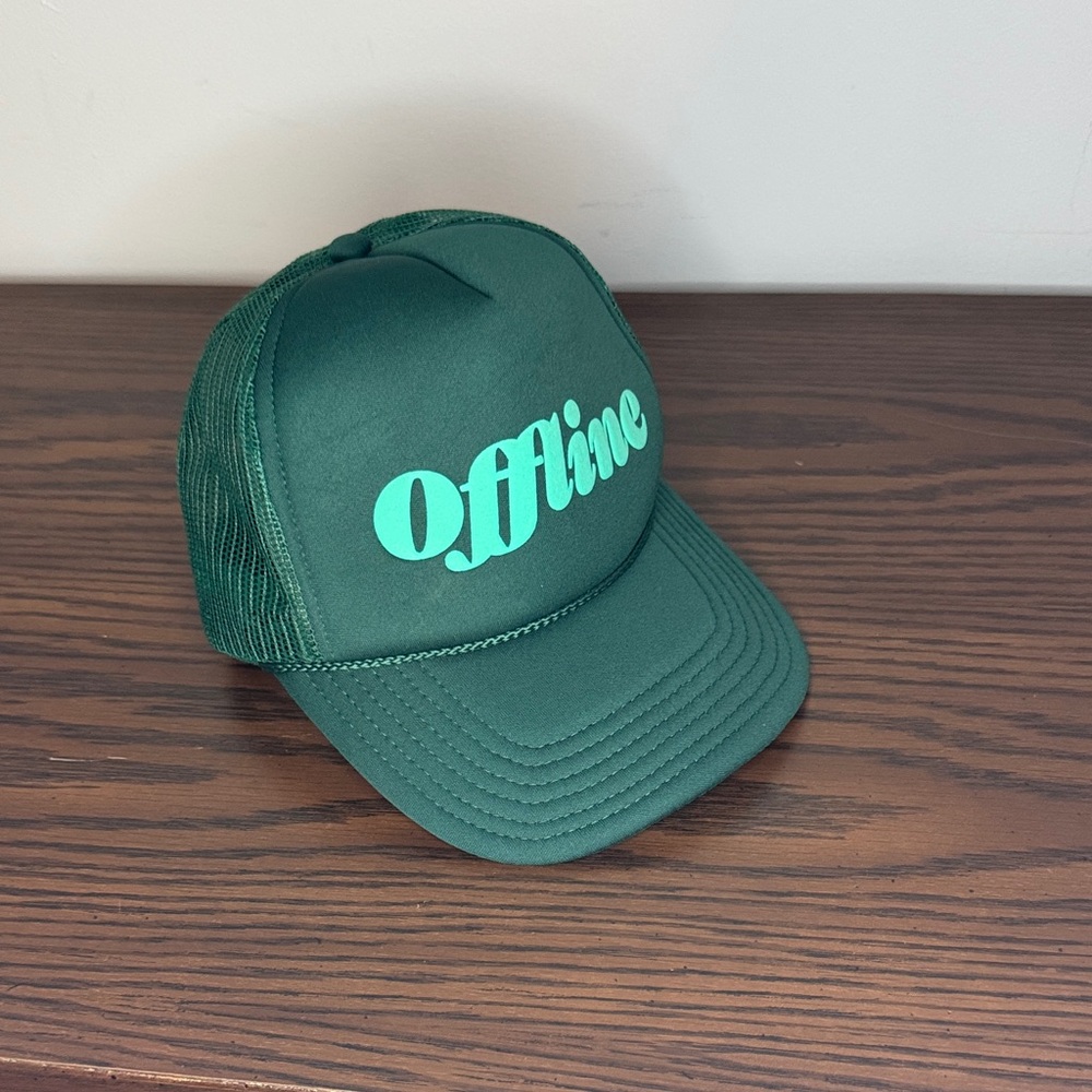 Green "Offline" Trucker Hat